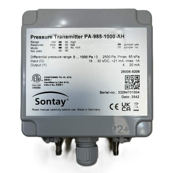 PA-985 - Air Differential Pressure Transmitter